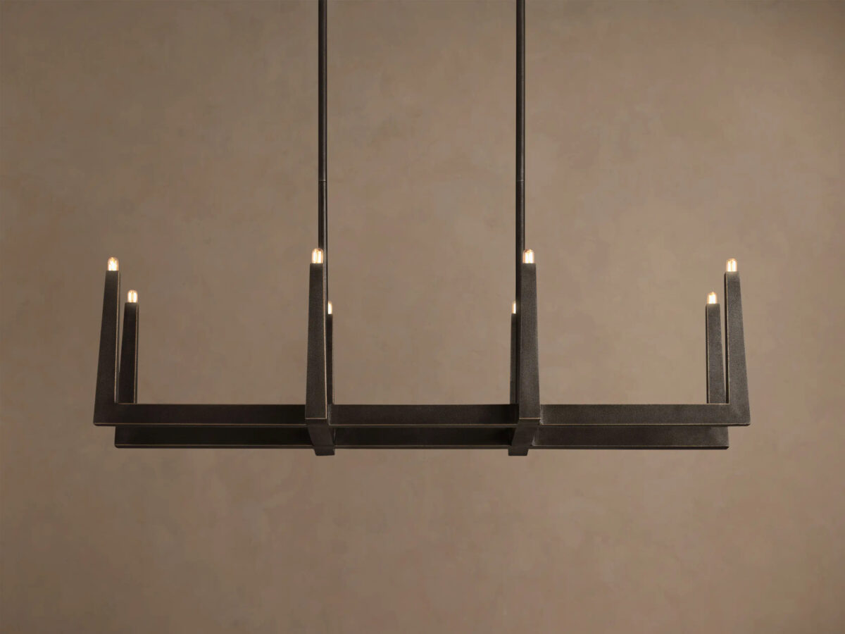 GV Emmet Brass Linear Light Chandelier 72 Inch - Image 17