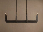 GV Emmet Brass Linear Light Chandelier 72 Inch - Image 17