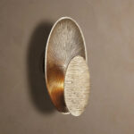 GV Udaya Embossed Brass Wall Sconce