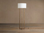 GV Emmet Brass Floor Lamp with Linen Shade - Image 3