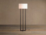 GV Emmet Brass Floor Lamp with Linen Shade - Image 5