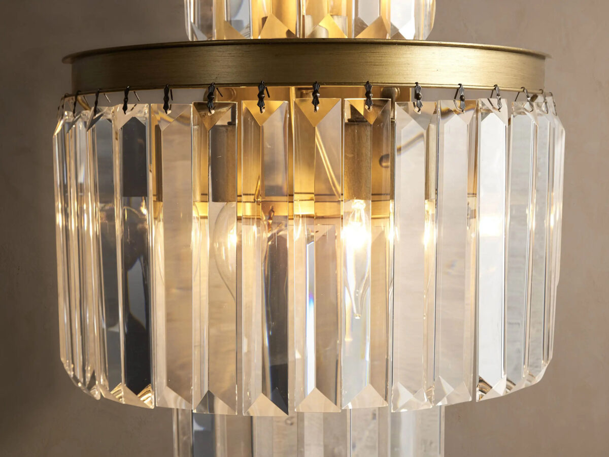 GV Leyland Deco Crystal Sconce in Brass - Image 2