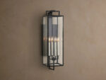 GV 29 Inch Iron Outdoor Sconce with Clear Glass