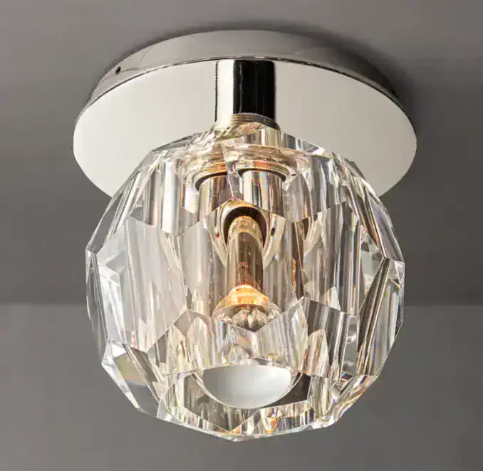 Elegant crystal ceiling light fixture by Gorvey Lighting for modern interiors.