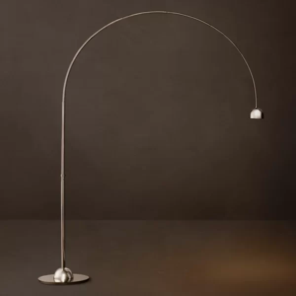 Elegant modern arc floor lamp with a sleek design and adjustable head.