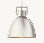 Contemporary silver pendant light fixture for modern interior decor.