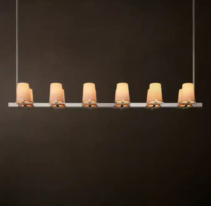 Modern LED lighting fixtures by Gorvey on a sleek track.