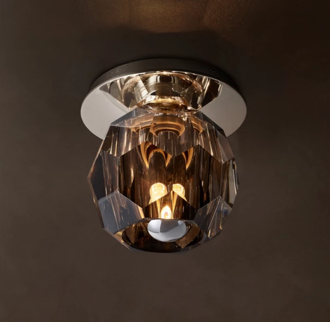 Elegant crystal ceiling light fixture by Gorvey Lighting for modern interiors.