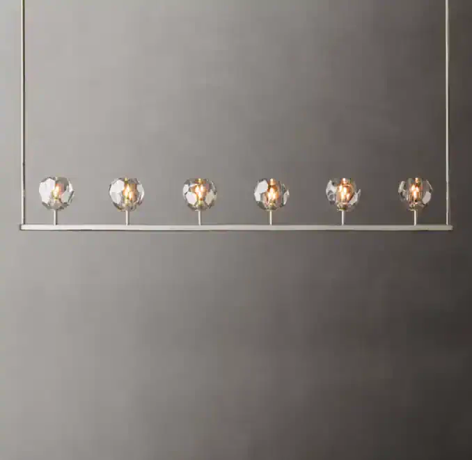 Elegant modern chandelier with crystal accents for stylish lighting.