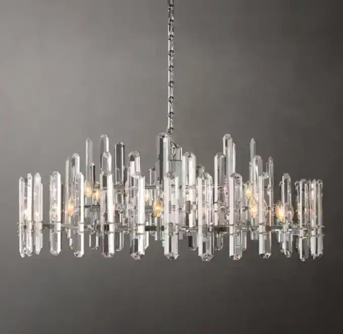 Elegant crystal chandelier for luxury lighting decor.