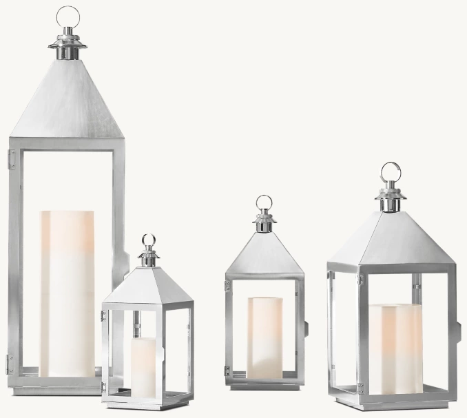 GV Reims Metal Lantern Outdoor Candle Holder