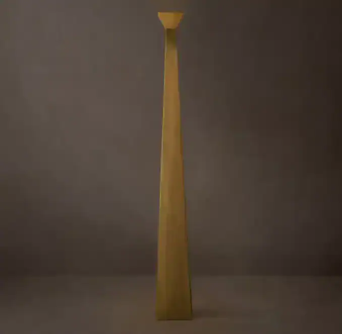 Bronze Gorvey torchiere lamp with sleek modern design.