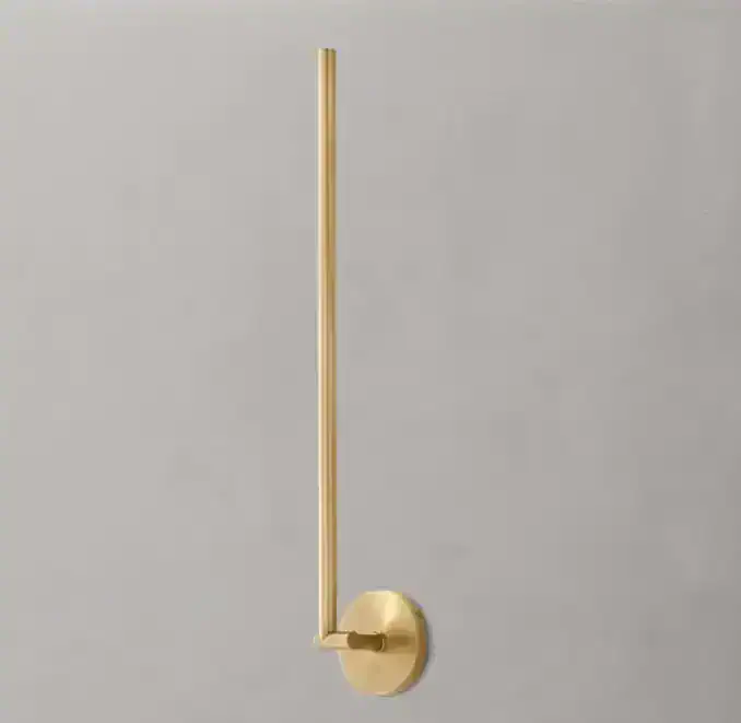 Gorvey Coda Brass Task Sconce wall light with minimalist design.