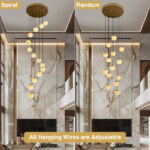 14 Light Alabaster Staircase Chandelier - Image 5