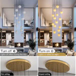 14 Light Alabaster Staircase Chandelier - Image 6