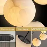 14 Light Alabaster Staircase Chandelier - Image 8